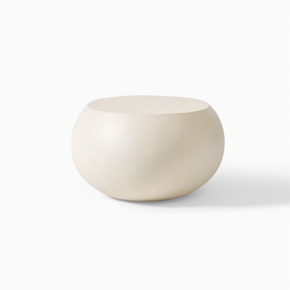 Pebble Indoor/Outdoor Garden Oval Coffee Table (91 cm) | West Elm UK